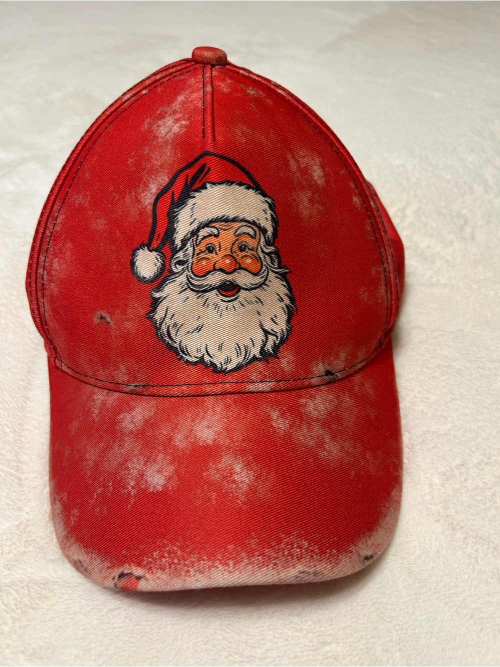 Men's Red Santa Graphic Baseball Cap